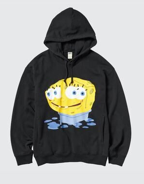 Uniqlo SpongeBob SquarePants Cactus Plant Flea Market CPFM Sweat Hoodie in Black